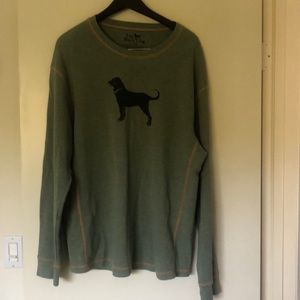 Mens XXL Black Dog thermal in green